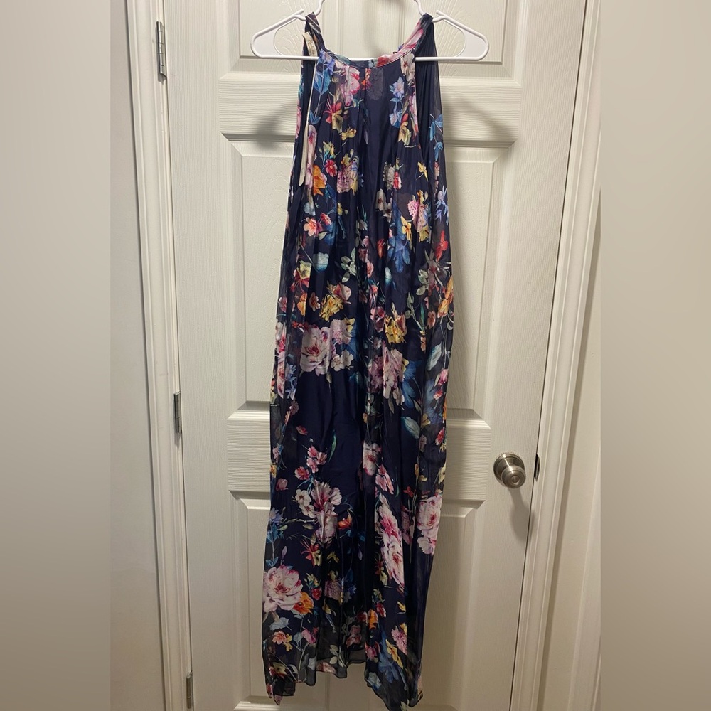 Floral Maxi Dress - Navy